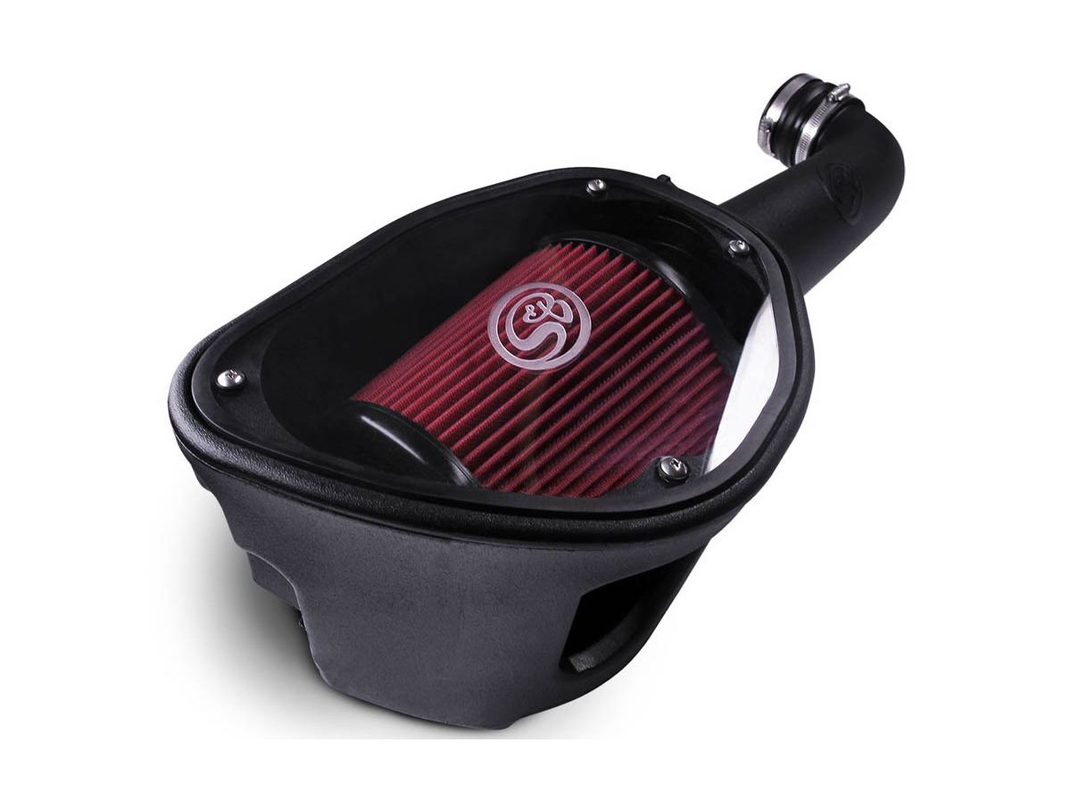 13 lbs. 24X15X14)~ Cold Air Intake For 12-18 Jeep Wrangler JK V6-3.6L Oiled Cotton Cleanable Red S B