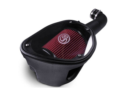 13 lbs. 24X15X14)~ Cold Air Intake For 12-18 Jeep Wrangler JK V6-3.6L Oiled Cotton Cleanable Red S B