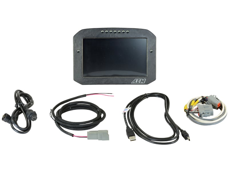 3 lbs. 13X10X3)~ Digital Dash Display CD-7L logging racing dash CAN input only 7-inch diagonal screen carbon fiber enclosure wiring harness included