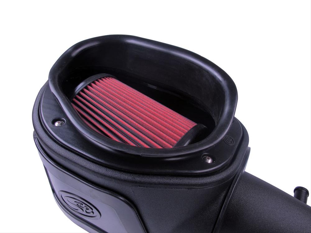 13 lbs. 24X15X14)~ Cold Air Intake For 12-18 Jeep Wrangler JK V6-3.6L Oiled Cotton Cleanable Red S B